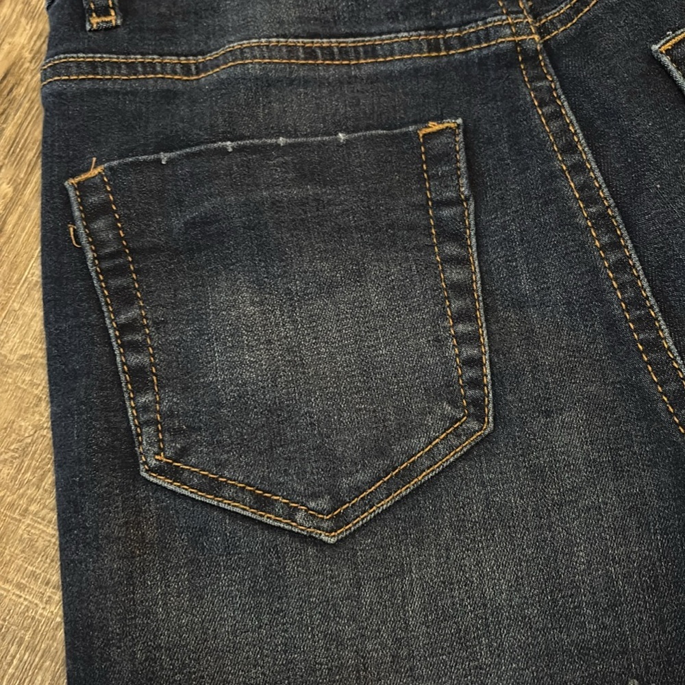 Super high waisted, indigo rain five button denim short ripped size 1 or 24 - Picture 8 of 8